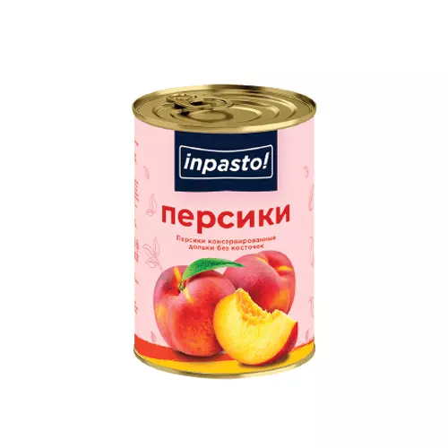 Персики дольки 820гр (460гр) Inpasto!