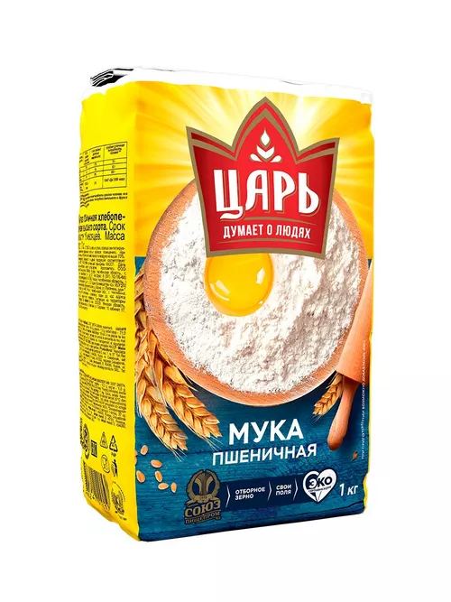 Мука пшеничная высшего сорта 1кг, Царь