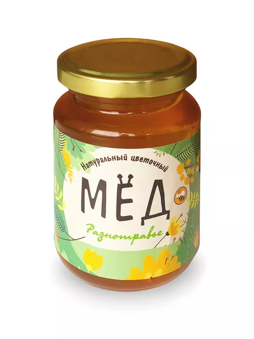 Мёд натуральный Разнотравье, 350гр