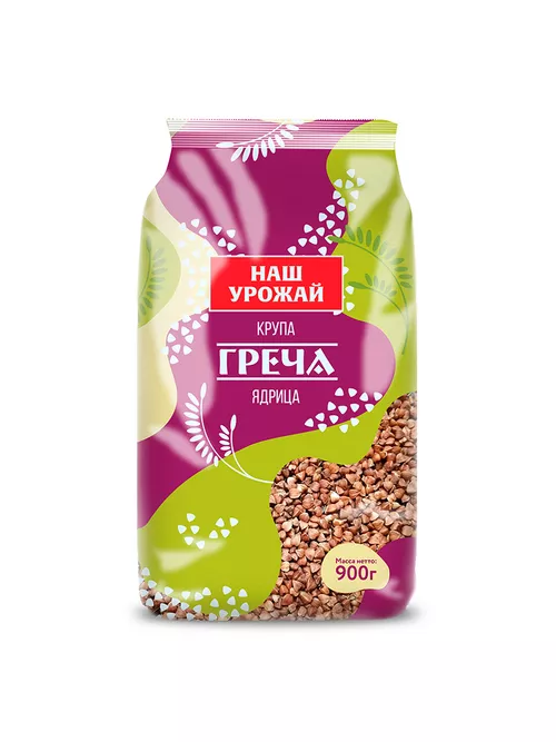 Гречневая крупа ядрица (Наш урожай), 900г