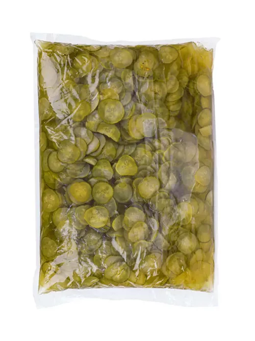 Огурцы маринованные резаные слайсами 1,8кг