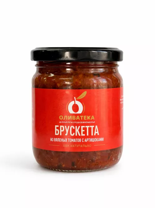 Брускетта из вяленых томатов с артишоками  195гр  Olivateca