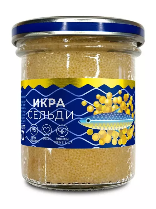 Икра сельди пробойная соленая ст/б 130гр  Путина