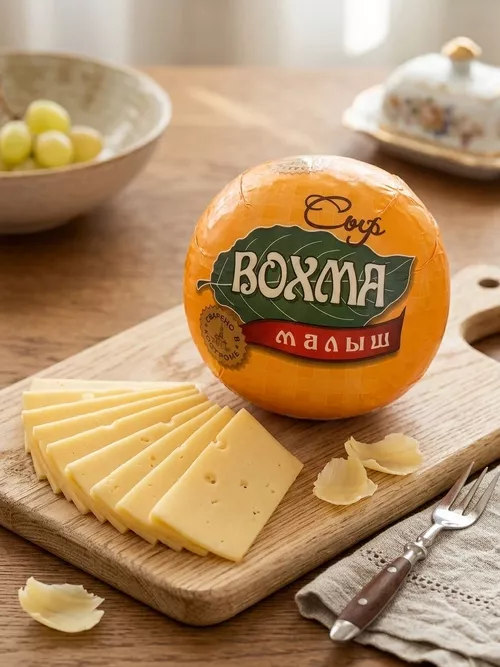 Малыш Вохма сыр 50% ~900гр  Боговарово Костромские сыроварни