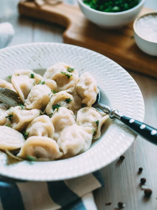 Пельмени рыбные с треской и кальмаром